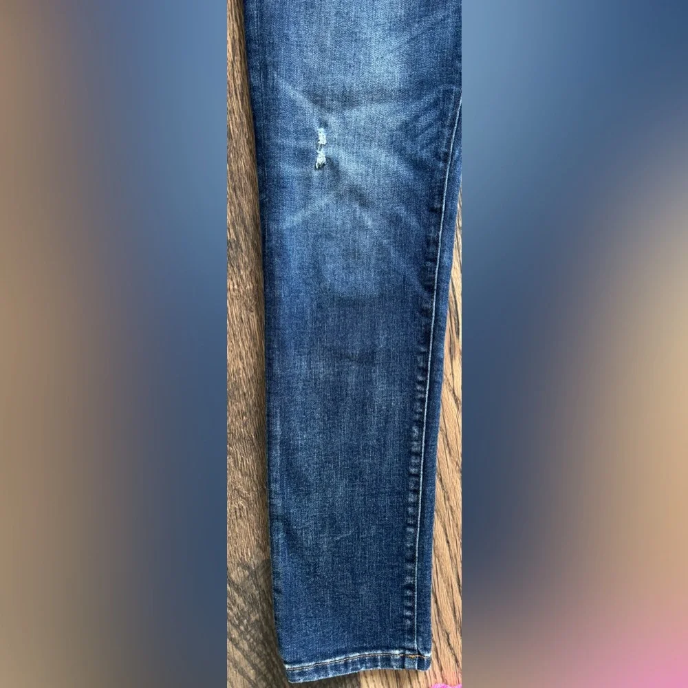 American Eagle Jeans Mens 30X32 Slim Straight Blue Distressed Next Level AirFlex